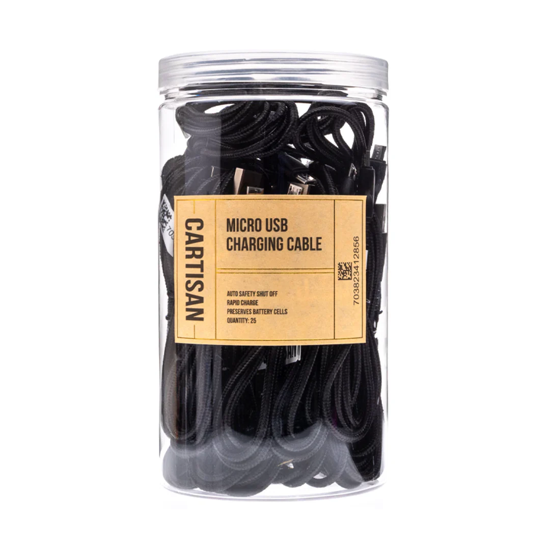 Cartisan Charging Cable Jar - 25 Pack
