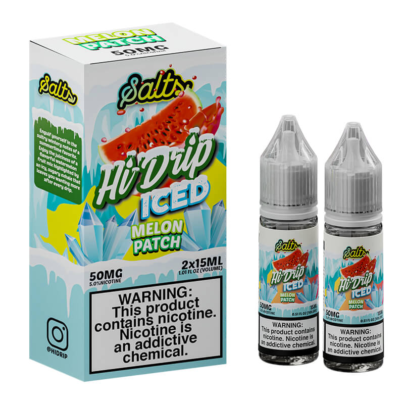 Hi-Drip Salt Twin Pack - Iced Melon Patch Salt - 2x15mL