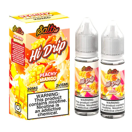 Hi-Drip Salt Twin Pack - Peachy Mango Salt - 2x15mL