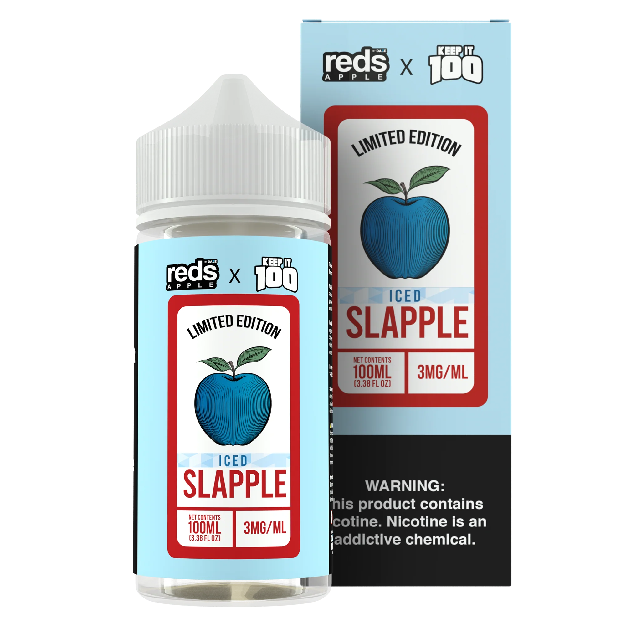Keep it 100 x Red's Apple eLiquid - Slapple - Image 2