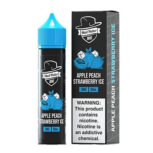 Mad Hatter Juice - Apple Peach Strawberry Ice - 60ml
