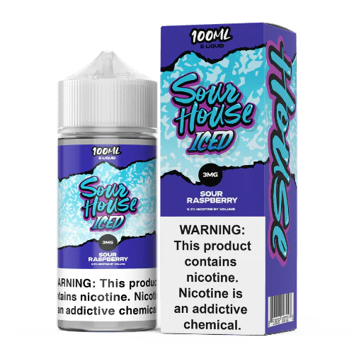 Sour House E-Liquid - Sour Raspberry Iced - 100ml