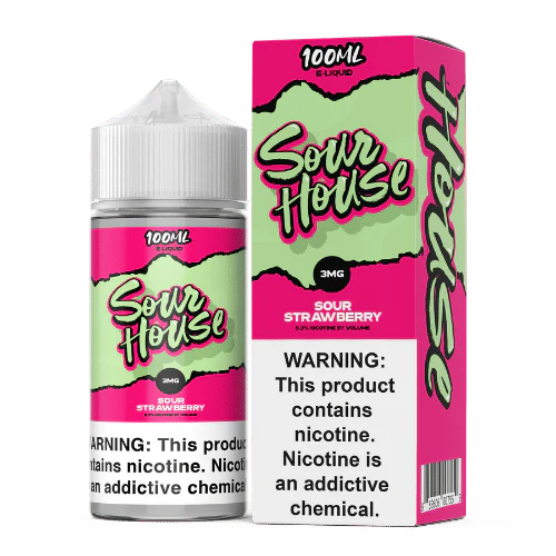 Sour House E-Liquid - Sour Strawberry - 100ml