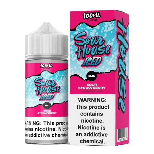 Sour House E-Liquid - Sour Strawberry Iced - 100ml