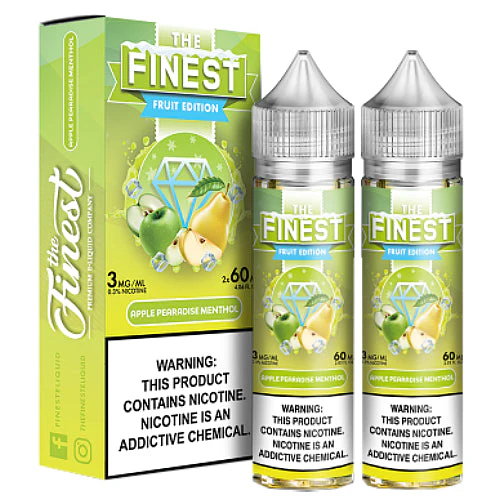 The Finest E-Liquid Synthetic - Apple Pearadise Menthol - Twin Pack