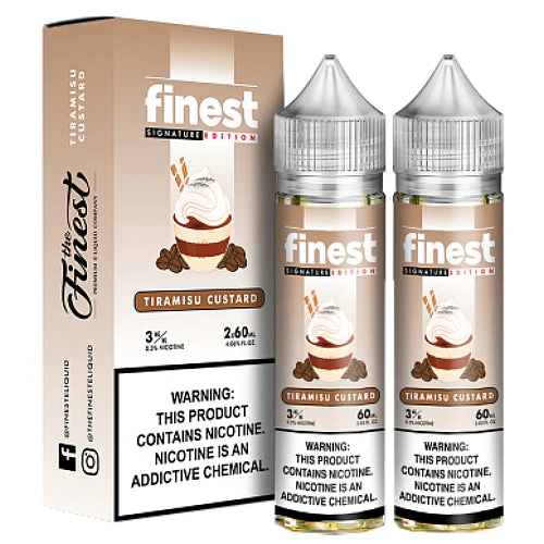 The Finest E-Liquid Synthetic - Tiramisu Custard - Twin Pack
